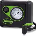 Slime 40059 Tire Inflator, Junior, Compact, Powerful, Portable Car Air Compressor, Lightweight, Analog, Flat Tire Repair, 12V, 12 min inflation