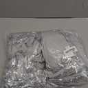 Sequin Spandex Chair Sash 50 Pcs Silver Sequin Sashes Chairs Silver Stretch Spandex Bands Sparkling Chair Cover Decorations for Wedding Banquet Party Festival Shining (5.9"X13.78")