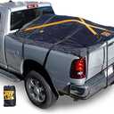 The XCover by TRPx  Trailer and Truck Bed Cover Medium  Integrated Heavy Duty Black Tarp and Tie Down System. Fits: Short Bed, Standard Bed Trucks and Utility Trailers up to 6'6"