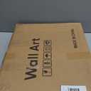 Framed Black and White Brown Abstract Wall Art, 3 Piece Boho Geometric Canvas Prints Paintings Artwork for Walls, Modern Minimalist Neutral Pictures for Living Room Dining Room Bedroom Wall Decor 16x24 In (Boundless Lines)