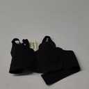 Vertvie Bras for Women Wireless Comfortable Push Up Bra Scalloped Seamless Full Coverage No Underwire Supportive T Shirt Bras (X-Large, Black)