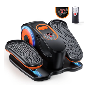 Under Desk Elliptical Machine, Ellipse Leg Exerciser with 15 Adjustable Speed, Quiet & Portable Seated Pedal Exerciser, Ideal for Seniors & Sedentary Office Workers