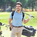 Golf Bag Straps Replacement Golf Adjustable Waterproof Star Golf Bag Backpack Straps Double Shoulder Golf Bag Carry Strap for Taylormade Callaway and More