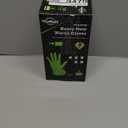 TitanFlex Heavy Duty Industrial Nitrile Gloves with Raised Diamond Texture, 8-mil, Latex Free, Powder Free (Green/Dark Green) (Small, 02 Green (100ct))