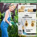 100 FT Non-Expanding Garden Hose, 2026 New Upgrated Non-Expandable Garden Water Hose - Ultra-Light & Flexible Burst-Resistant, Kink-Free Garden Hoses, All-Weather Use for Lawns, Gardens,Outdoor
