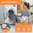 Heating Pad for Back Pain, Electric Heat Pad with 9 Heat Levels & 4 Auto-Off Timers, Portable Heating Pad for Period Cramps, Shoulder, Neck, Machine Washable, Gifts for Women and Men, Grey, 24''12''