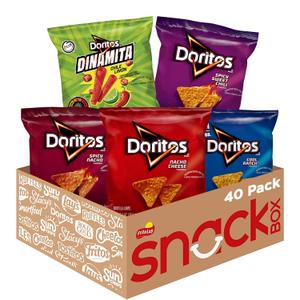 Flvrd Tortilla Chis Variety Pack Doritos Variety (40 Count (Pack of 1))