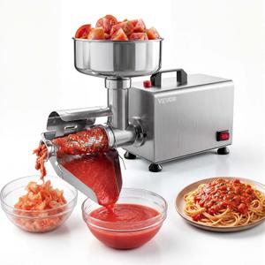VEVOR Electric Tomato Strainer 370W Food Mill and Sauce Maker 200 lbs/H