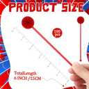 100 Pcs 6 Inch Halloween Swizzle Sticks Spider Birthday Party Decorations Plastic Coffee and Cocktail Stirrers Drink Stirrers Cocktail Mixers for Halloween Party Tea