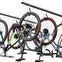 Ultrawall Ceiling Bike Rack for Garage, Indoor Bike Hanger with 6 Adjustable Bike Hooks for up to 3 Bikes (Horizontally), 6 Bikes (Vertically)