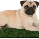 Artificial Grass Puppy Pee Pad for Dogs and Small Pets - Set of Three 18.25x14.25 Inch, Reusable 3-Layer Turf Pads for Dogs - Indoor and Outdoor Fake Grass Potty Pet Supplies by PETMAKER