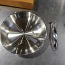 EWFEN 12 Inch Tri-Ply Stainless Steel Frying Pan, Compatible with All Cooktops Up to 600, Large Frying Pan with lids, Induction-Ready Skillet, Dishwasher and Oven Safe, Even Heat, 12" Skillet