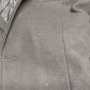 xxxiticat Men's Winter Trench Coat Long Sleeve Notch Lapel Single Breasted Quilted Cotton Long Overcoat Jacket Wool Pea Coat XL