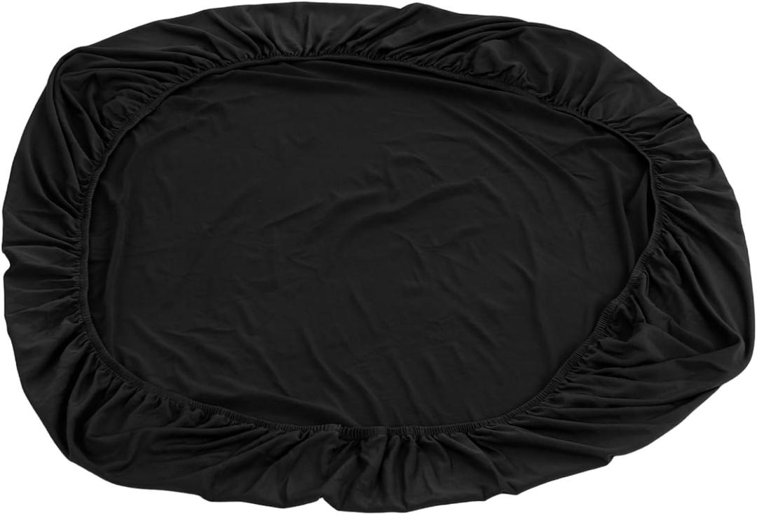 Unomor Elastic Polyester Square Tablecloth Vintage Table Covers Black Outdoor Indoor