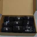 LANON Safety Work Gloves for Men and Women, 18 Pairs Mechanic Black Working Gloves with Grip Odorless PU Coated, Seamless Knit, Full Fingertip Touchscreen for Light Duty Working Gloves, Small