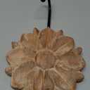 dwellington Flower Towel Hooks Decorative Hooks Hanger for Hanging Clothes, Keys, Towels - Decorative Wall Mount Hook Command Single Rack for Entryway, Bathroom, Kitchen