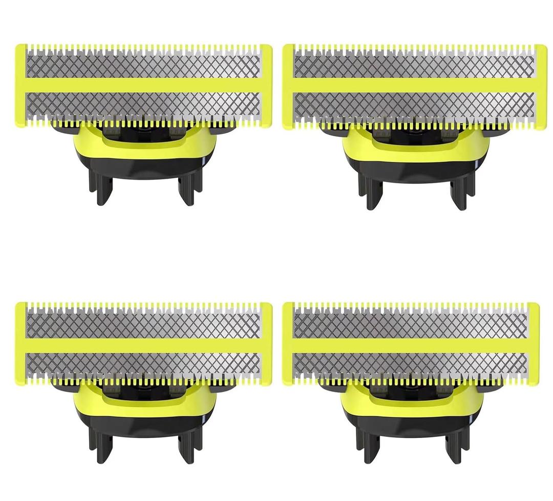 4-Pack replacement blades, compatible with Norelco One blades Suitable Spare Blades QP210/80 QP2515 QP2520 QP2630 QP2834 QP6510/31