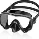 EverSport Swim Goggles Adult with Nose Cover, Anti-fog Clear Diving Mask Wide View No Blurring for Men Women Youth (Black)