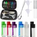 6 Pack Travel Size Seasoning Containers With Spoons, LeakProof Airtight Seasoning Jars For Outdoor Camping, Backpacking And Home Cooking