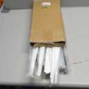 20 Pcs Adjustable Shelf Brackets for Double Track System Closet Organization Heavy Duty Wire Shelf Brackets(White,16.5 Inch)