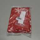 Merry Christmas French Door Curtains for Windows, Xmas Ball Ornaments Sparkle Front Door Window Curtains for Glass- Red Privacy Tie Up Blinds Thermal Insulated Shades 26 x 42 Inch