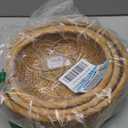 Round Rattan Fruit Baskets Woven Storage Bowls Key Holder Stackable for Shelf Kitchen Tabletop Natural Set of 3