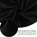 Jacquard Club Chair Slipcover 2 Piece Stretch Accent Barrel Chair Cover Armchair Sofa Slipcovers Removable Tub Chair Cover Furniture Protector Chair Covers for Living Room,Black