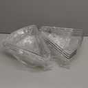 Lazy Susan Cabinet Organizer Bins for 26"/ 28"/ 32" Diameter Corner Organizer, Plastic Cabinet Storage Bin, 1/8 Wedge - Food Safe, BPA Free, with Non-Slip Pads (for 32" Diameter, 6 Pack)