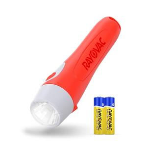 Rayovac Handheld LED Flashlight, 50 Lumen, General Purpose Small Flashlight, Batteries Included