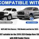 Autorder Mud Flaps Splash Guards for 2019-2024 Dodge Ram 1500 with OEM Fender Flares Accessories Mudflap Fender Flares Front and Rear Mud Guard Set 4PCS (NOT Classic or TRX Models)