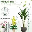 10 PCS Stackable Twig, Stackable Plant Support Stakes, Monstera Plastic Support Structures for Indoor & Outdoor Plants, Potted Plants, Flower Other Climbing Plants(Green, 10 Pack, 11."L)