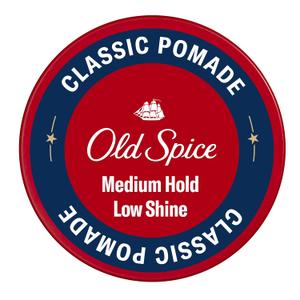 Old Spice Classic Pomade for Men, Medium Hold, Low Shine, Men's Hair Styling, 2.22 Oz (2.22 Ounce (Pack of 2))