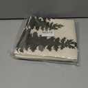 CXMEIFLY Christmas Pillow Covers 16x16 Inch Set of 2 Cream Black Christmas Tree Snowflakes Decor Throw Pillows Winter Xmas Holiday Outdoor Cushion Cases for Couch Bed Decorations