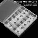 120Pcs Matte Dual Nail Forms,Duck Shape Extension Poly Nail Gel Nail Forms Full Cover Nail Molds 12 Sizes for Solid Nail Gel Glue Nail Art Design Salon & DIY