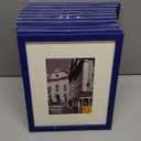 eletecpro 8x10 Picture Frames Set of 10, Picture Frame Collage Wall Decor Display 5x7 Photo With Mat or 8x10 without Mat, Home Decor Gallery Frame for Table Top or Wall Mounting, Blue