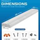 24 Inch Hardwired Under Cabinet Lights, 2 Colors - 3000K (Soft White) & 4000K (Cool White), Led Under Cabinet Lighting Hardwired, Dimmable Under Counter Lights for Kitchen, Under counter Light Fixture