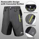 Kids Padded Bike Shorts with Padding Boys Teen Cycling Mountain Biking Shorts Zipper Pockets