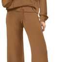 XIEERDUO Lounge Sets For Women 2025 Half Zip Sweatshirt And Wide Leg Sweatpant 2 Piece Outfits Sweatsuit Tracksuit XS