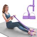 21 Fitness Resistance Bands-8 Tube Pedal Ankle Puller, Foot Pedal Resistance Band, Sit Up Exercise Equipment for Women Men Home Workouts, Yoga, and Resistance Training