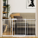 Extra Wide Baby Gate 57.5-62.2 Pressure Mounted,Child Dog Pet Safety Gates with Walk Through Door for