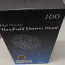 6-Setting Shower Head with Handheld, JDO High Pressure Hand held Shower Head, 4.7 Inch Chrome Detachable Showerhead Set with 59 Inch Stainless Steel Hose and Adjustable Showerhead Holder