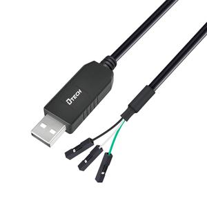 DTECH 3ft USB to TTL Serial Cable 3.3V 3 Pin TX RX Signal UART Adapter Debug Cord Compatible with Windows 11 10 8 7 Linux MAC OS Genuine FT232RL Chip 3Pin 3v3 2.54mm Dupont Female Header