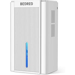 Dehumidifier,95OZ Dehumidifier for Home 1000 Sq.Ft - Quiet with Auto Shut Off & Relaxing 7 Color Ambient Light,Ideal for Livingroom, Bedroom, Basement (White/Black)