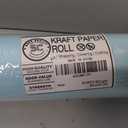 SMART&CASUAL 24" x 1,500" (125') Light Blue Kraft Craft Paper Roll for Gift Wrapping Bulletin Board Bouquet Flower Art Packing Parcel Table Covering 80GSM 55LB (Light Blue, 24" x 125')