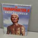 The Trumpinator 2025 Wall Calendar | Tough Guy Trump Hanging Calendar | 7.87 x 11 Inch Funny Trump Calender MAGA Calendar Trump Fans Gag Gifts