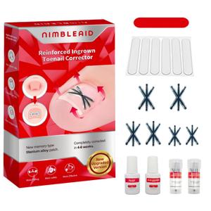 Upgraded Titanium Alloy Ingrown Toenail Corrector with Upgraded 6-Angle Shape,3x Stronger Pull Force,Ingrown Toenail Removal Kit, Ingrown Toenail Treatment for Women and Man (1 Count (Pack of 14))