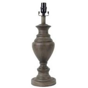 Hampton Bay Mix and Match 26 Inch Stone Gray Table Lamp Base