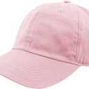 Unisex Classic Baseball Cap | Low Profile Soft Top Unstructured Cotton Baseball Cap | Adjustable Size Buckle for Women Men (A09- Light Pink)