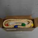 Vicenpal Christmas Ring Toss Game Set, Christmas Party Games for Adults, Family, Xmas Wooden Ring Toss with 4 Rings Candy Cane Snowman Santa Claus Nutcracker Fun Games Gifts