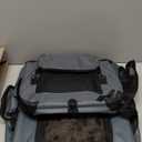 Petprsco Portable Collapsible Dog Crate, Travel Dog Crate 24x17x17 with Soft Warm Blanket and Foldable Bowl for Large Cats & Small Dogs Indoor and Outdoor (Gray)